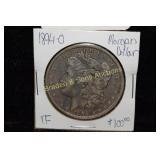 US 1894-O MORGAN SILVER DOLLAR. VF QUALITY