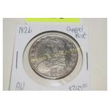 US 1826 CAPPED BUST SILVER HALF DOLLAR