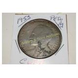 CUBAN 1953 ONE PESO SILVER COIN