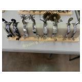 GROUP OF 4 PAIRS OF CONTEMPORARY WESTERN SPURS,