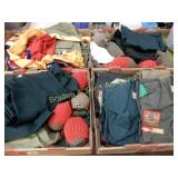 GROUP OF 4 BOXES OF ASSTD BOY SCOUT CLOTHING, ETC