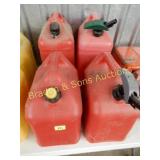 GROUP OF 4 FUEL CONTAINERS