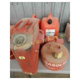 GROUP OF 6 FUEL CONTAINERS