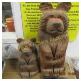 CUSTOM MADE 30" AND 17" WOODEN BEARS