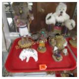 TRAY OF ASSTD NATIVE AMERICAN KACHINAS ETC