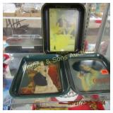 GROUP OF 3 CONTEMPORARY COKE TRAYS