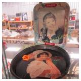 GROUP OF 2 CONTEMPORARY COKE TRAYS