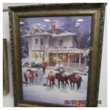 FRAMED 27" X 21" WESTERN PRINT BY JACK