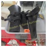 VINTAGE US CALVARY PISTOL AND RIFLE HOLSTERS