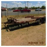 USED 1995 TANDEM AXLE FLAT BED TRAILER