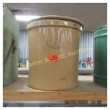 VINTAGE MARSHALL POTTERY 3 GAL CROCK WITH LID