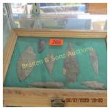 GROUP OF 7 NATIVE AMERICAN POINT IN CUSTOM MADE