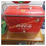 VINTAGE COKE AIRPLANE COOLER.  NO TRAY
