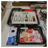 GROUP OF ASSTD CONTEMPORARY COKE TRAY AND