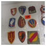 GROUP OF 18 VINTAGE MILITARY PATCHES
