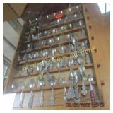 LARGE GROUP OF ASSTD STATE SPOONS ETC