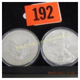 GROUP OF TWO 2019 UNCIRCULATED SILVER