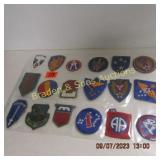 GROUP OF 18 VINTAGE MILITARY PATCHES