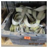 GROUP OF  ASSTD RATCHET TIE DOWN STRAPS