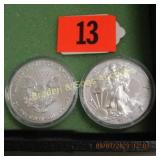 GROUP OF 2 2019 BRILLIANT UNCIRCULATED