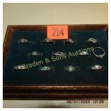 GROUP OF 12 LADIES RINGS