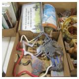 GROUP OF 2 BOXES OF ASSTD WESTERN COLLECTIBLES