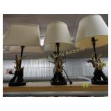 GROUP OF 3 CONTEMPORARY TABLE LAMPS