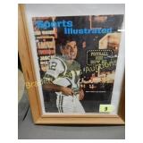 GROUP OF 2 FRAMED PICTURES OF JOE NAMATH AND