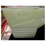 GROUP OF 2 JADITE COCA COLA COLLECTIBLES