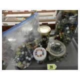 TRAY OF ASSTD VINTAGE MARBLES