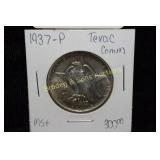US 1937-P TEXAS COMMEMORATIVE SILVER HALF DOLLAR