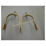 GROUP OF 30 CONTEMPORARY BRASS CAVALRY SPURS WITH