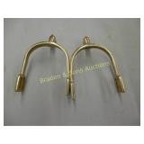 GROUP OF 30 CONTEMPORARY BRASS CAVALRY SPURS WITH