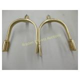 GROUP OF 30 CONTEMPORARY BRASS CAVALRY SPURS WITH