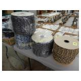 GROUP OF 4 ROLLS OF HAT BAND MATERIAL