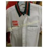 GROUP OF 5 VINTAGE COCA COLA UNIFORM SHIRTS AND