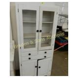 VINTAGE DENTAL CABINET, ONE DOOR IS MISSING GLASS