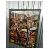 FRAMED 42"X 31" COCA COLA JIG SAW PUZZLE