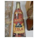 GROUP OF FIVE 24" CARDBOARD SIGNS ADVERTISING