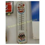 FROSTY ROOT BEER 36" X 8" THERMOMETER CIRCA 1950