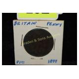 BRITISH 1877 COPPER PENNY