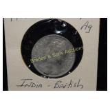 INDIA/BRITISH 1901 ONE RUPEE SILVER COIN