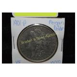 US 1901-P MORGAN SILVER DOLLAR VF QUALITY