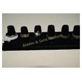 GROUP OF 6 STERLING SILVER RINGS