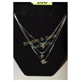 LADIES NATIVE AMERICAN STYLE STERLING SILVER AND