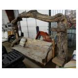 CUSTOM MADE OUTDOOR TEAKWOOD SWING IN EXCELLENT