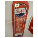CONTEMPORARY 27" X 8" PEPSI COLA THERMOMETER