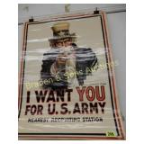 VINTAGE US ARMY RECRUITMENT POSTER