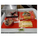 COCA COLA SERVING TRAY AND COLLECTIBLES