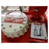 TRAY OF ASSTD SODA POP COLLECTIBLES